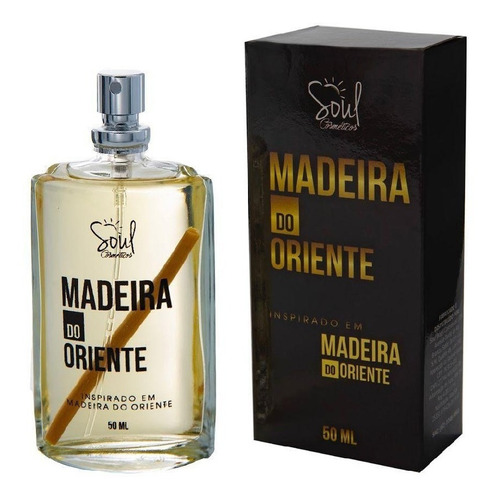 Perfume Masculino Madeira Do Oriente Soul Cosméticos 50 Ml