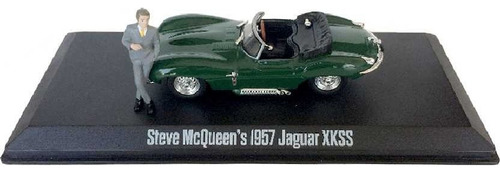 Jaguar Xkss 1957 Greenlight Steve Mcqueen Collection 1/43 Cor Verde