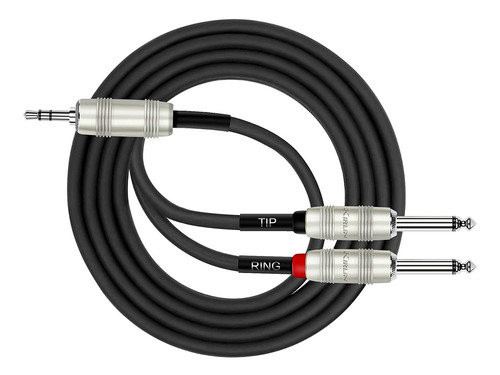 Cable De Audio Estereo De 3,5 Mm A Doble De 1/4  Mono | 1...