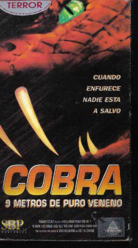 Cobra 9 Metros De Puro Veneno Terror Vhs Estuche Tipo Libro