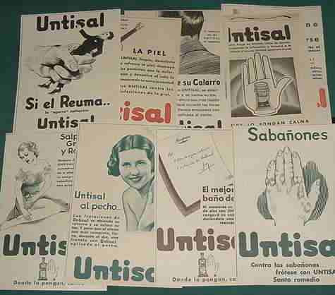 Clipping Publicidad X37 Tonico Untisal Medicina Calmantes