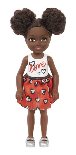 Imagem 1 de 6 de Mini Boneca Barbie Chelsea Saia Corações - Mattel Ms