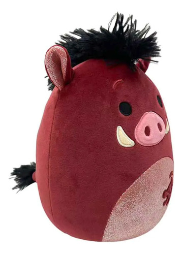 Squishmallows Pelucia Pumbaa O Rei Leão Sunny Cor Vermelho
