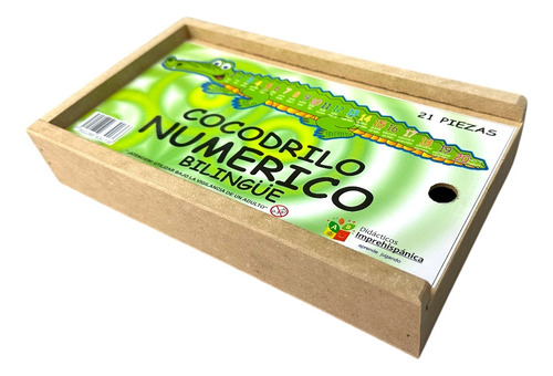 Cocodrilo Numérico Rompecabezas Juego Didáctico De Madera
