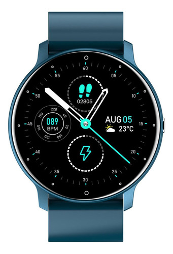 Smartwatch Zwear Zl02d Bt 4.0 Android Ios Tela 1.3 Pol. Azul