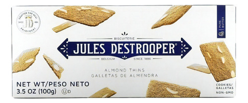 Biscoito Almond Thins Jules Destrooper 100g
