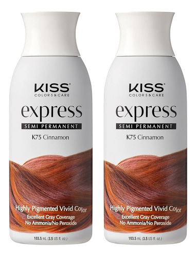 Kiss Express Color De Cabello Semipermanente 3.4 Fl Oz  3.5 