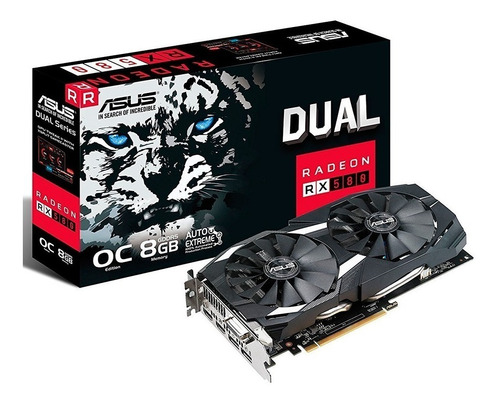 Placa De Video Asus Dual Rx580 Oc 8gb