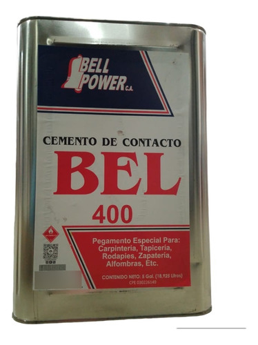 Pega Amarilla Bell Power 400 Cuñete 5g