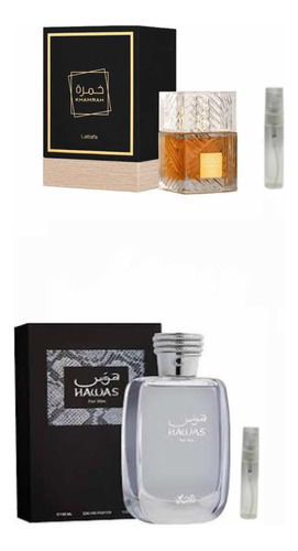 Hawas De Rasasi + Khamrah En Decants De 5ml