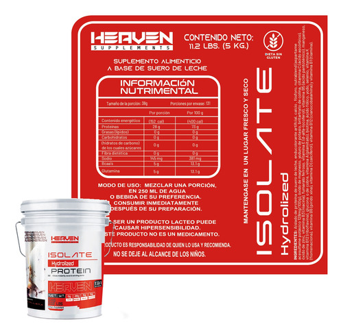 Proteína Hidrolizada 5kg Heaven Varios Sabores Galleta