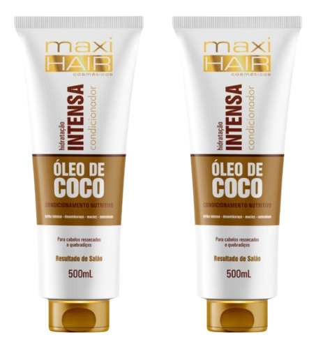 Condicionador Maxihair 500ml Oleo De Coco Hidrataçao Int-2un
