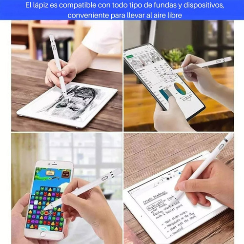 Lapiz Optico Stylus Argum Capacitivo Punta Fina Compatible Celular Tablet iPad iPhone Samsung Etc