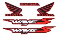 Comprar Calcos Juego Honda Wave 110s Tipo Original ( Moto Roja)