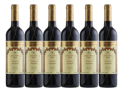 6x Vino Miguel Torres Gran Reserva Carmenere Malla