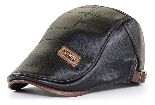 Boina De Cuero Moderna, Gorra De Piel De Hiedra Para Hombre,