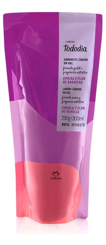 Natura Tododia Sabonete Gel Ameixa Flor Baunilha Refil 300ml