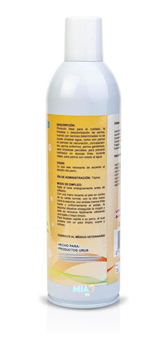 Imagen 2 de 6 de Espuma Para Baño En Seco De Perros Adultos Urus 500ml