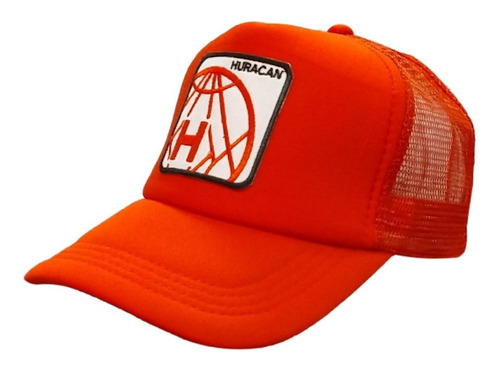 Gorra Trucker Globo 2 Bordado Huracán Rojo