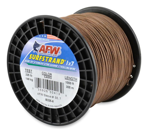 American Fishing Wire Surfstrand Bare 1x7 - Cable Líder De A