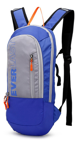 Mochila Everlast Urbana 21964 Color Azul Y Gris Diseño Lisa 20l