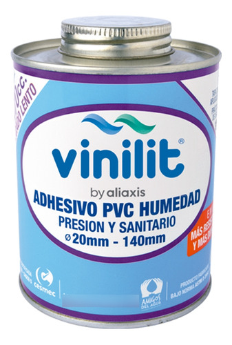 Adhesivo Pvc 240 Cc Tarro Humedad | Vinilit