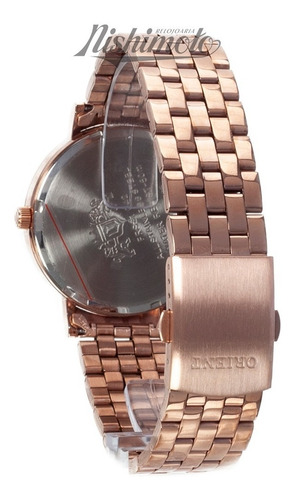 Relógio Orient Feminino Frss1042 R2rx Rose Analogico Oferta