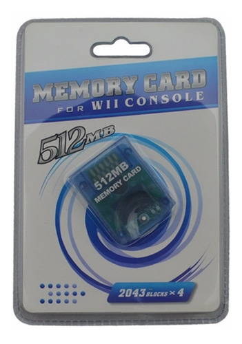 Memory Card 512mb Compatível Nintendo Wii - Game Cube
