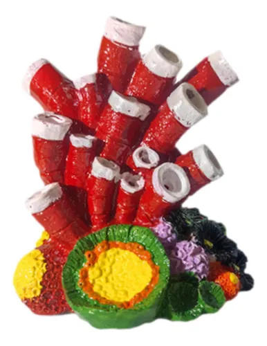 Adorno De Coral De Burbujas, Diseño De Paisaje De Rojo