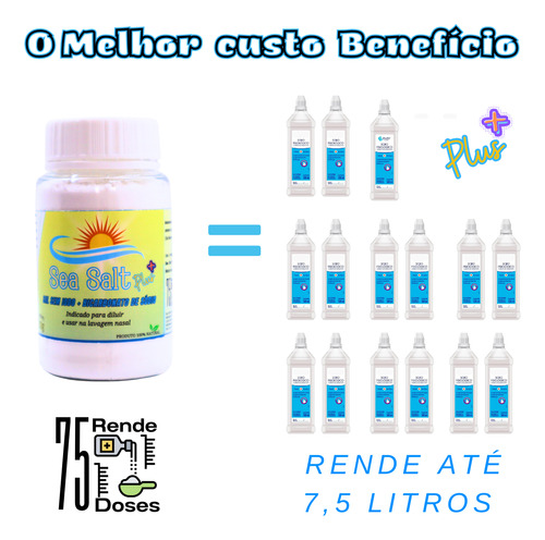 Sal Lavagem Nasal Com Bicarbonato De Sodio 100g 3 Unidades