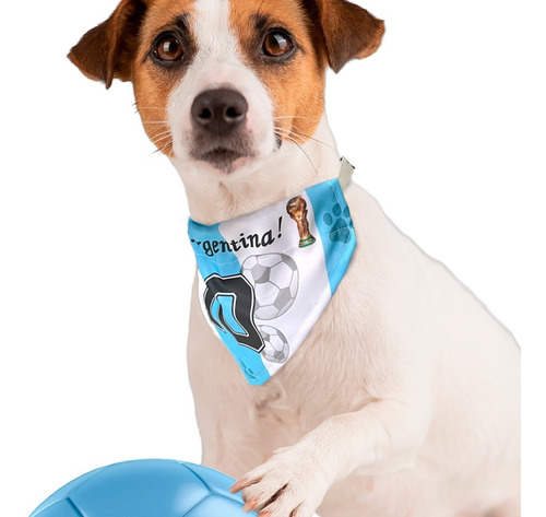 Imagen 1 de 9 de Collar Con Pañuelo Bandana Ajustable Para Perros   Argentina