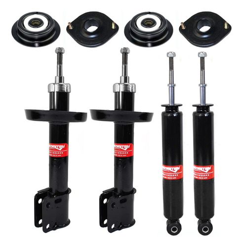 Kit 4 Amortiguadores Con Bases Delanteras Chevy 1.4l 94-12