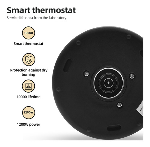 Tetera Eléctrica Cuello De Cisne 0.9lcon Control Temperatura