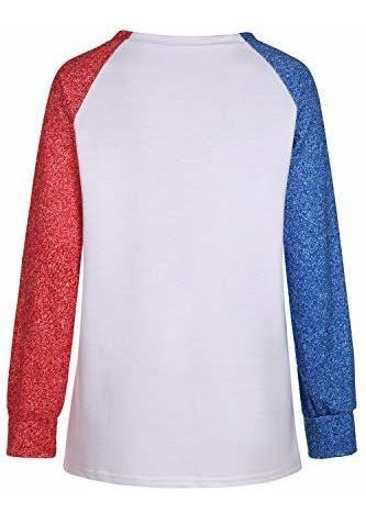 Imagen 4 de 4 de Tops De Béisbol Para Mujeres Raglan Camisa De Manga Lxh4f