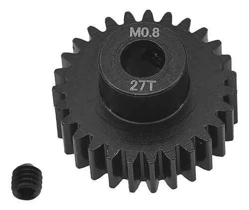 Engranaje De Piñón De Acero Negro Para Motor D/auto 27t M0.8