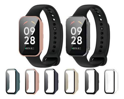 Case Bumper Proteção Tela 360 Para Xiaomi Mi Band 8 Active