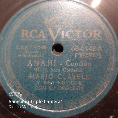 Pasta Mario Clavell Vieri Fidanzini Rca Victor C147