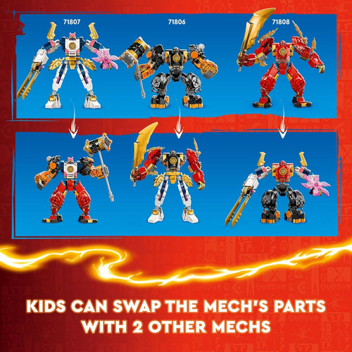 Lego Ninjago Sora Elemental Tech Mech Mini Ninja Juguete, Fi