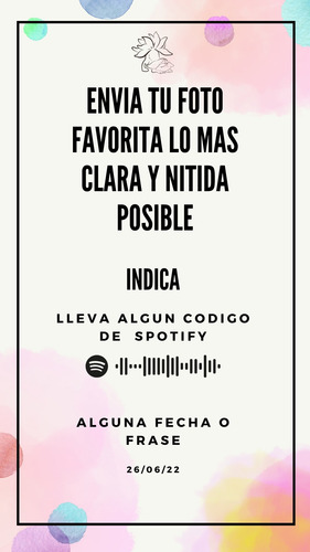 Lampara De Acrilico 3d Personalizada Con Codigo De Spotify