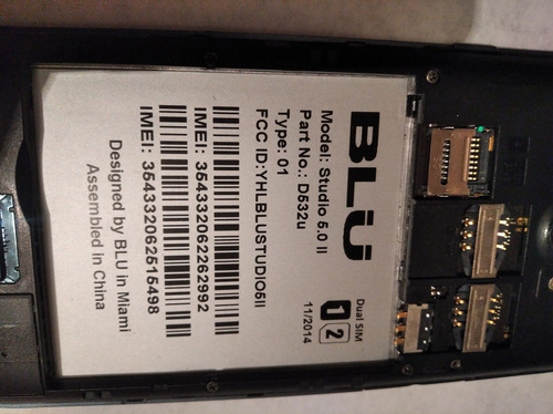 Celular Blu Studio 5.0 D532u Repuesto