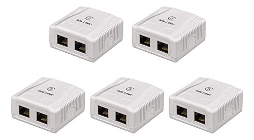 Caja De Montaje En Superficie Ethernet Cat6 De Iwillink  2 P