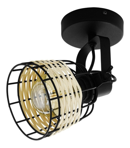 Eglo Anwick 1 Foco Sobrepuesto Cod.43324 Color Negro - LED