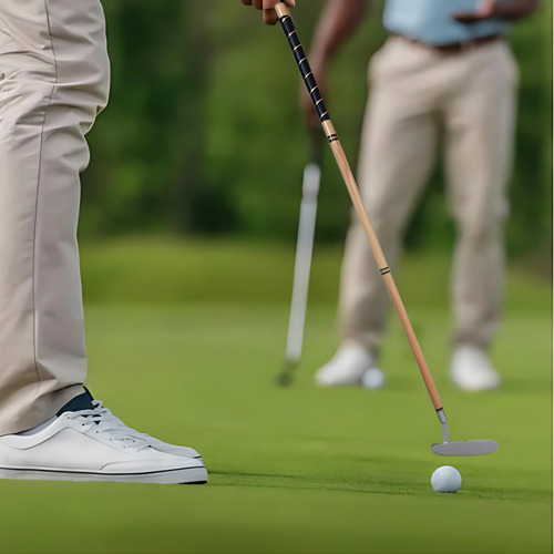 Set De Golf Oficina Maletín Metálico Derecha Madera