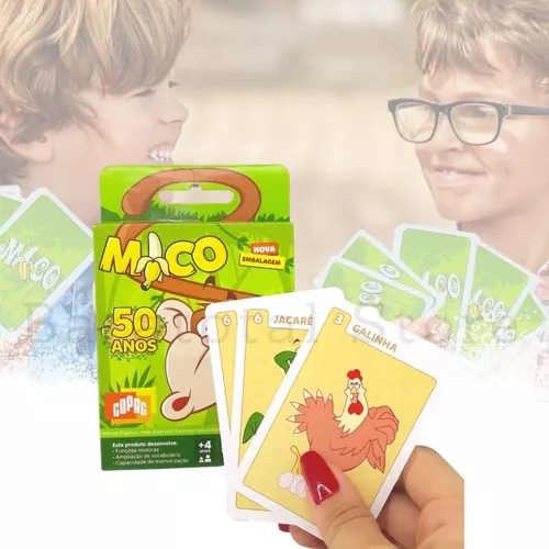 Kit 2 Jogos De Cartas De Baralho P/ Crianças Jogo Mico E Uno