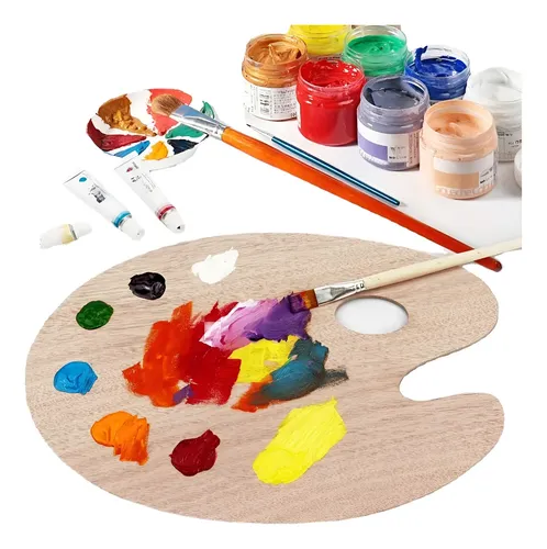 Paleta Godete De Madera Mezcla De Pintura Profesional 20x30 | MercadoLibre