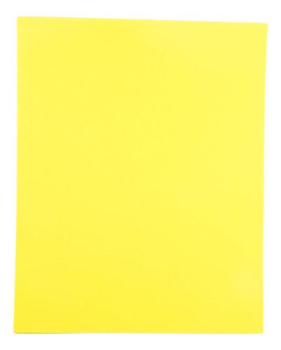 Foamy Liso Tamaño Cuadricarta 10 Pzas Selanusa Color Amarillo canario
