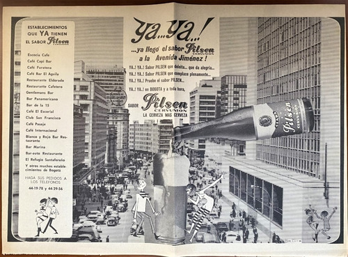 Imagen 1 de 1 de Cerveza Pilsen Cervunión Antiguo Aviso Publicitario De 1966