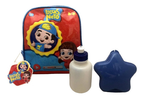 Imagem 6 de 10 de Mochila G Costas + Lancheira + Estojo - Luccas Neto Original