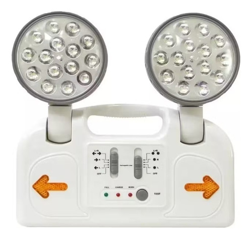 Pack X2 Lamparas Led De Emergencia Recargable Automatica