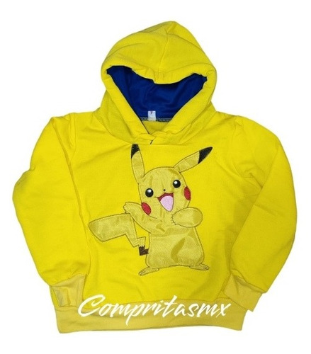 Sudadera Raton Electrico Amarillo Tipo Pika Niño Chu 